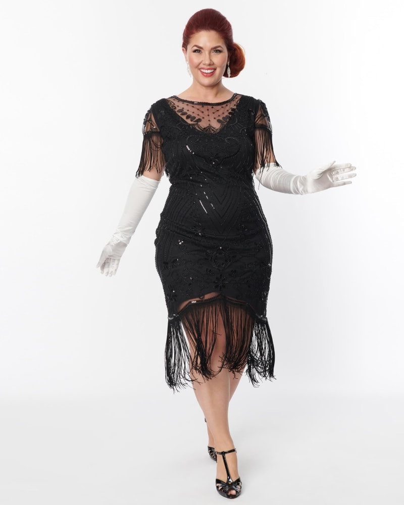 Flapper dress with sleeves sale
